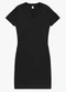 Rovitex - Vestido Curto Feminino Ribana Canelada Preto - variação: Preto