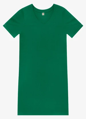 Rovitex - Vestido Curto Feminino Ribana de Viscose Verde - ROVITEX