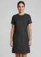Marialícia - Vestido Curto Feminino Tweed com Lurex Bege - variação: Preto