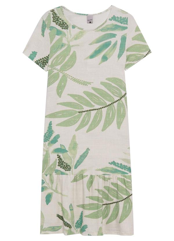 Malwee - Vestido Curto Feminino Verde Claro