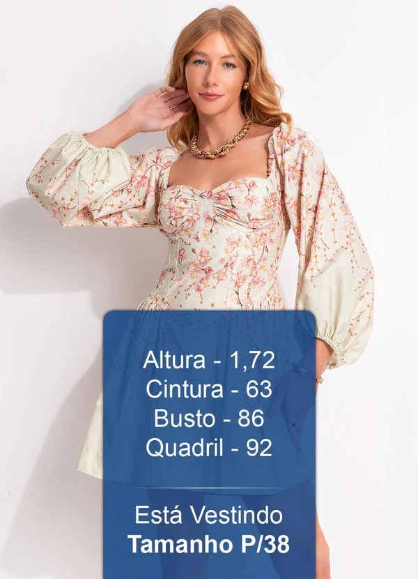 Farm - Vestido Curto Flor de Cerejeira Verde 6