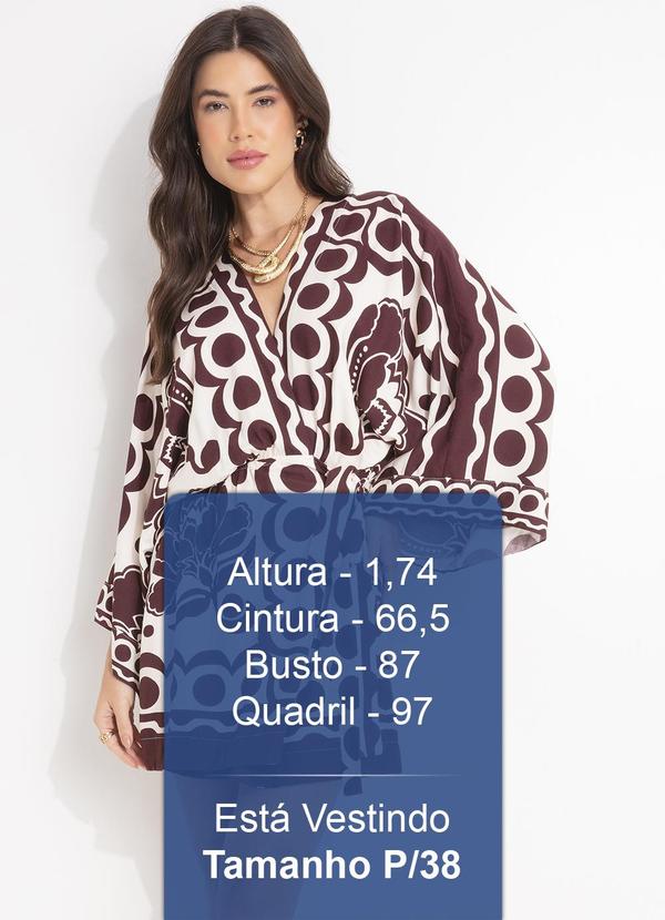 Farm - Vestido Curto Floral Arabesque Marrom 5