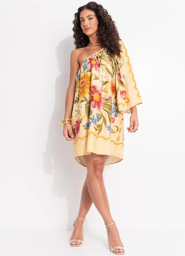 Farm - Vestido Curto Floral Mari Amarelo 6