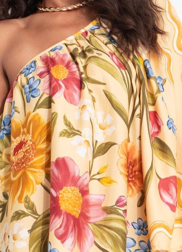 Farm - Vestido Curto Floral Mari Amarelo 7