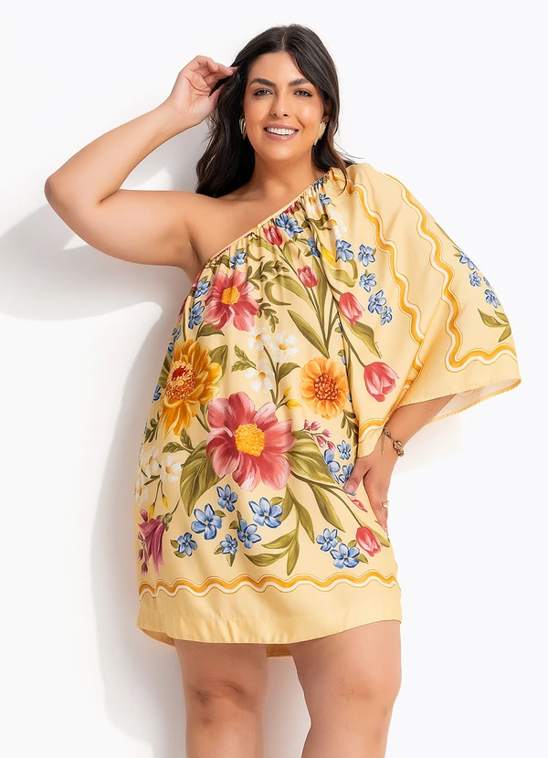 Farm - Vestido Curto Floral Mari Amarelo 8