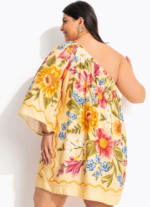 Farm - Vestido Curto Floral Mari Amarelo 9