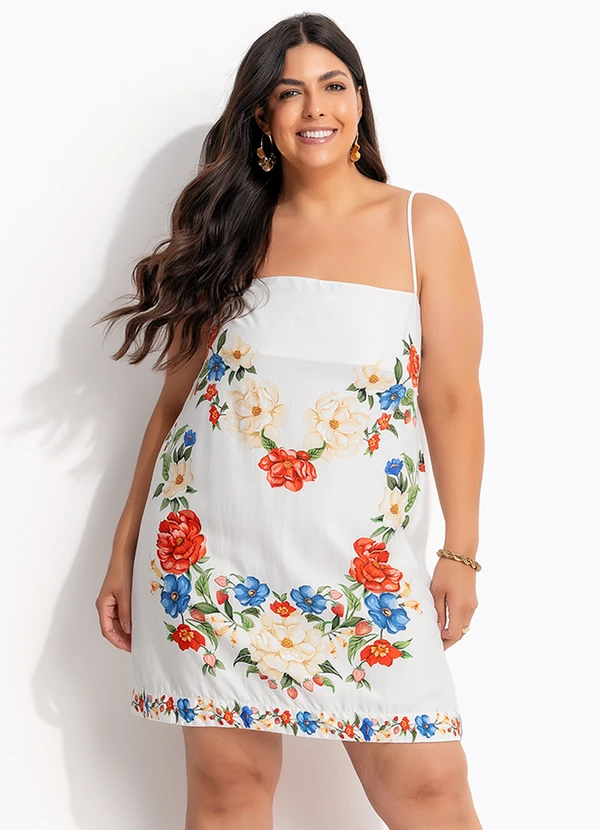 Farm - Vestido Curto Floral Mariana Off White 7