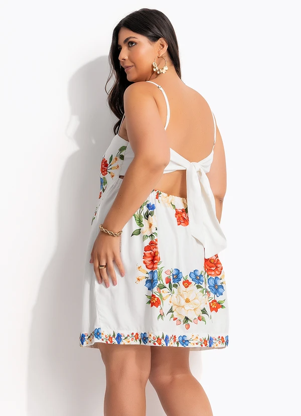 Farm - Vestido Curto Floral Mariana Off White 8