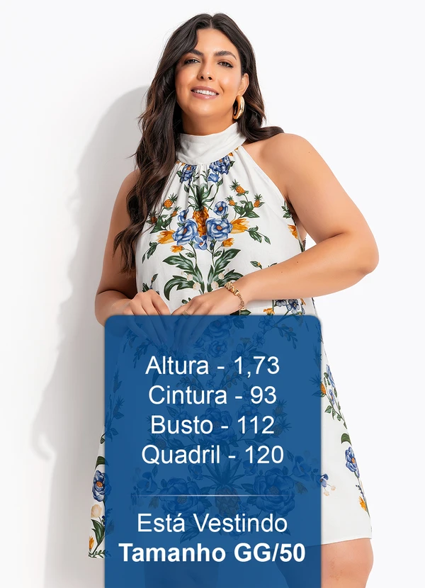 Farm - Vestido Curto Floral Penelope Off White 13