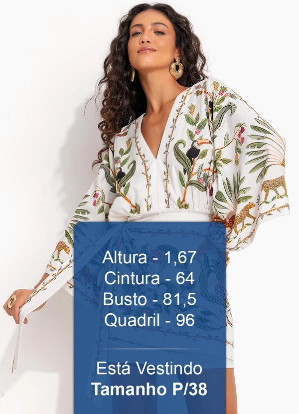 Farm - Vestido Curto Floresta Doce Off White 5