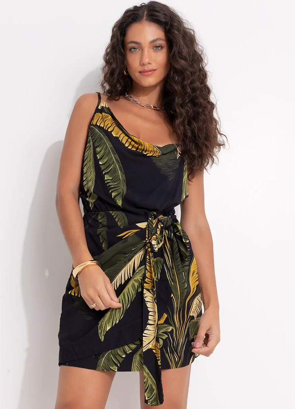 Vestido Farm Franja Preto Farm Vestido Curto Itacaré Preto