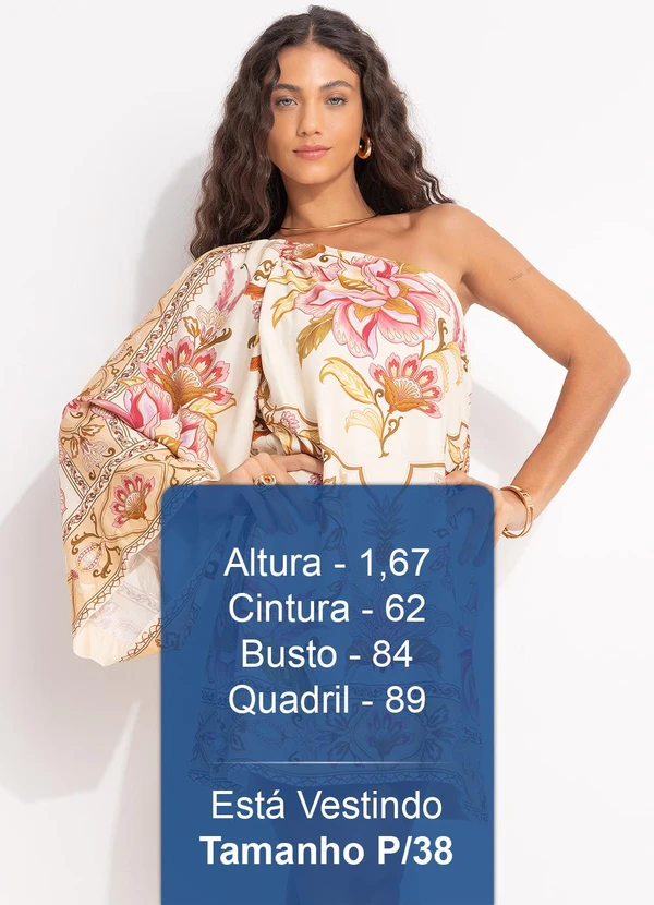 Farm - Vestido Curto Jardim Majestoso Bege 5