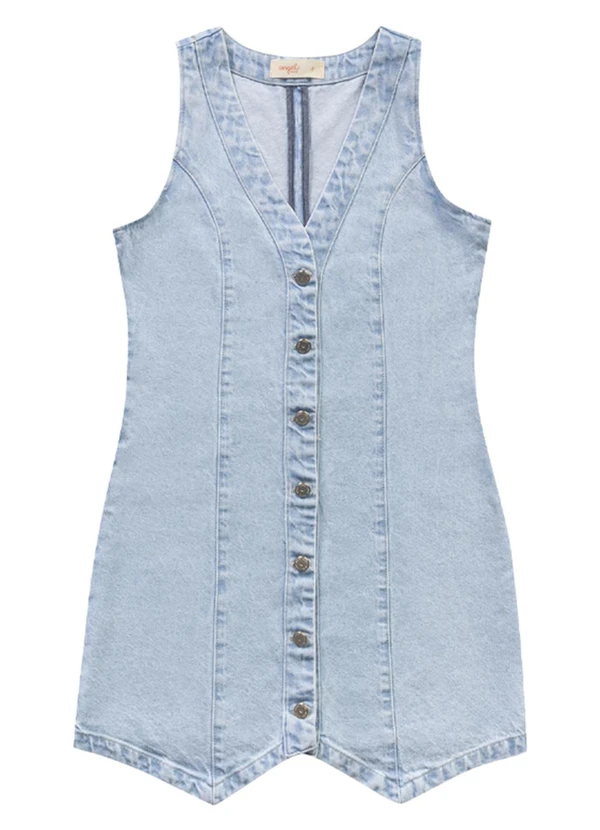 Angel - Vestido Curto Jeans Claro 3