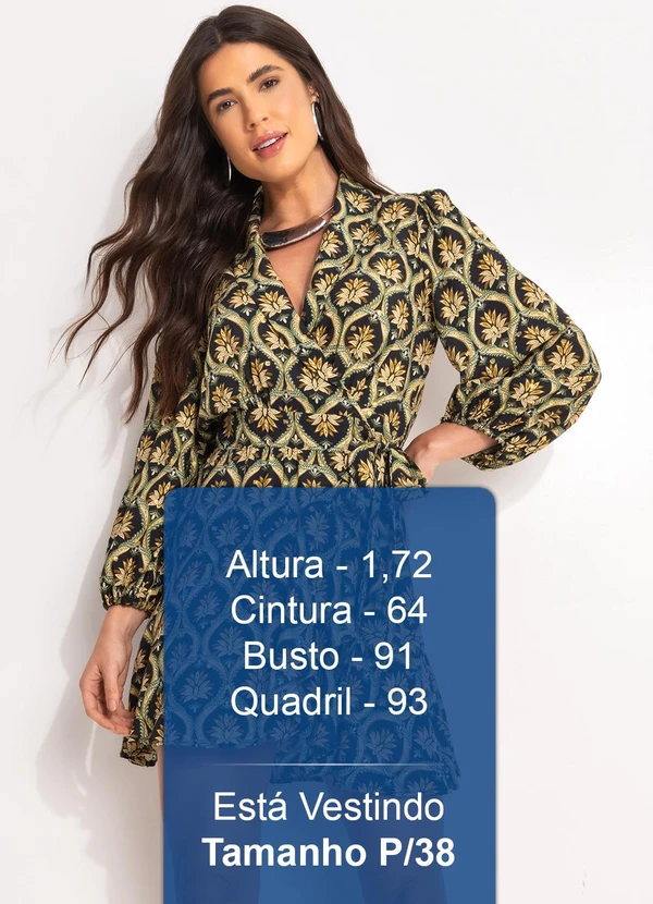 Farm - Vestido Curto Jóia Boho Preto 5