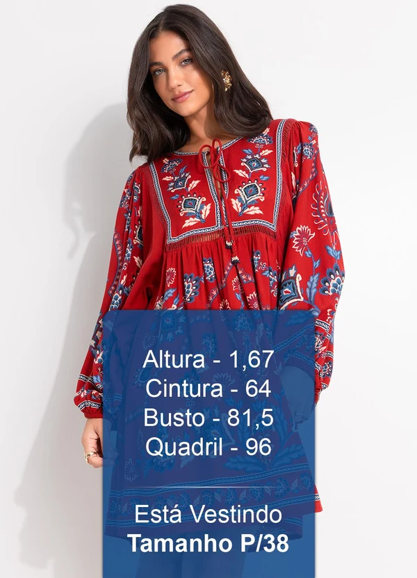 Farm - Vestido Curto Lenço Nautico Vermelho 5