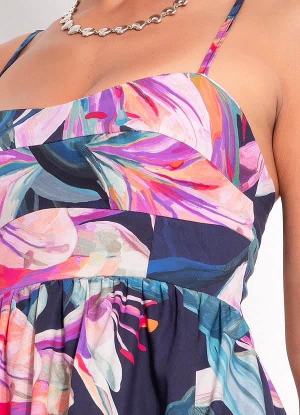 Farm - Vestido Curto Lilia Azul 6