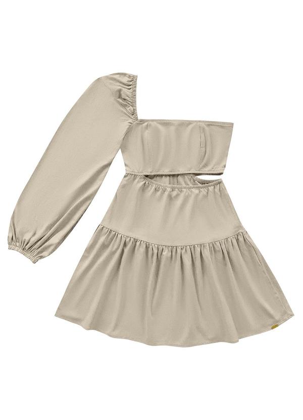 Angel - Vestido Curto Linho Bege