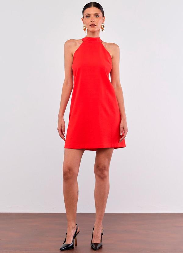 Carlota Costa - Vestido Curto Liso Laranja 3