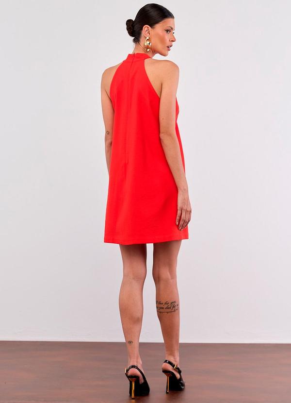 Carlota Costa - Vestido Curto Liso Laranja 4