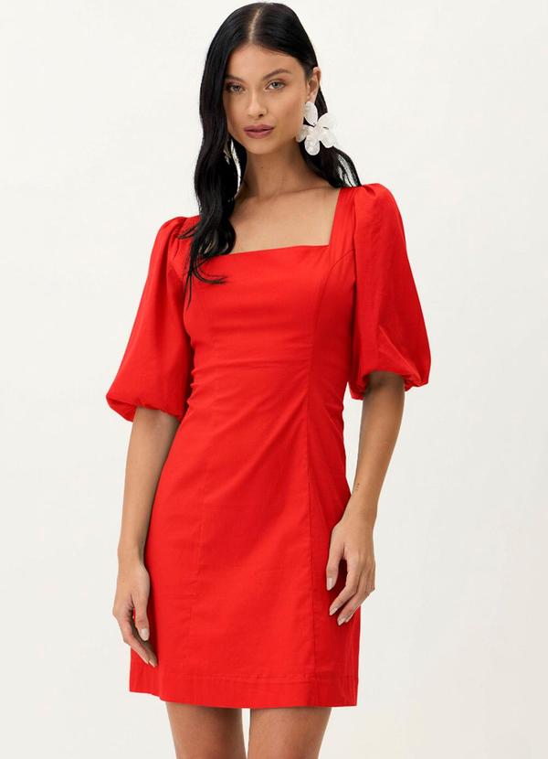 Carlota Costa - Vestido Curto Liso Verde