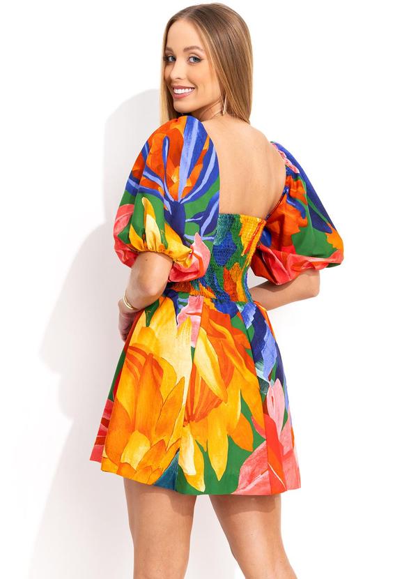 Farm - Vestido Curto Luiza Verde 2