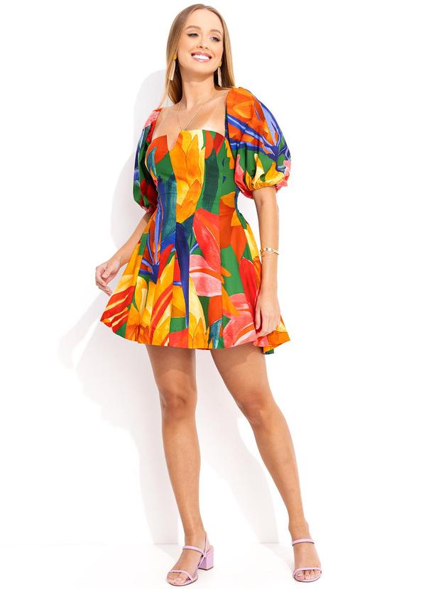 Farm - Vestido Curto Luiza Verde 6