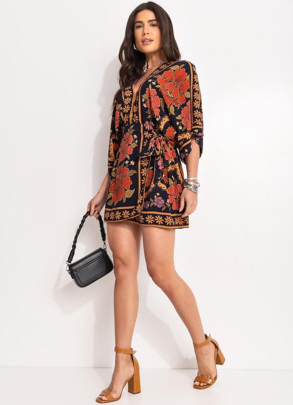 Farm - Vestido Curto Madalena Preto 6