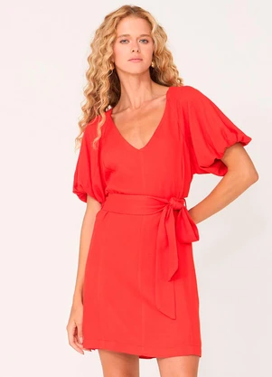 Ritmi Studio - Vestido Curto Manga Bufante - RITMI STUDIO