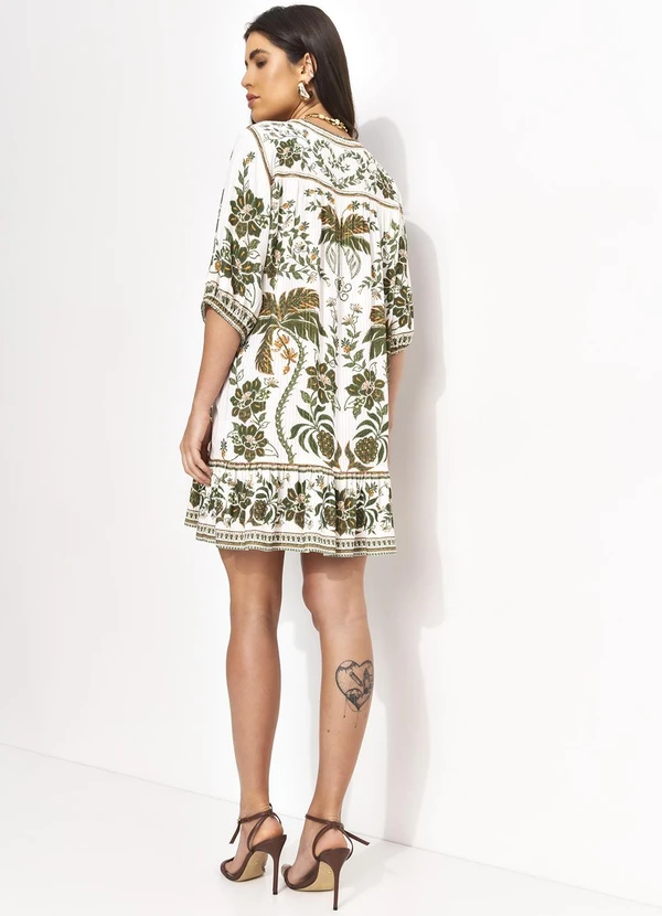 Farm - Vestido Curto Mari Off White 5