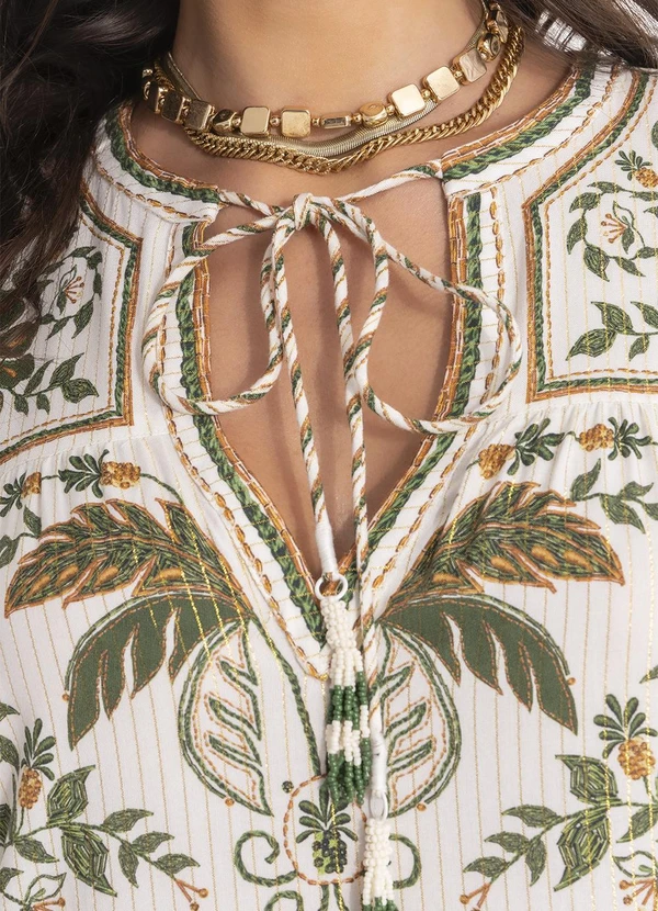 Farm - Vestido Curto Mari Off White 9