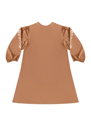 Angel - Vestido Curto Marrom - ANGEL