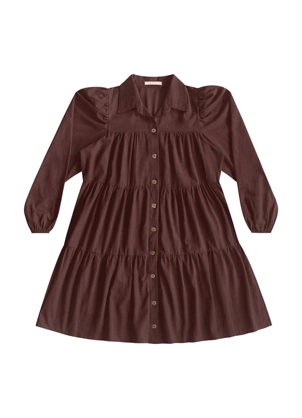 Angel - Vestido Curto Marrom