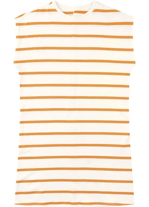 Malwee - Vestido Curto Muscle Listrado Amarelo - MALWEE