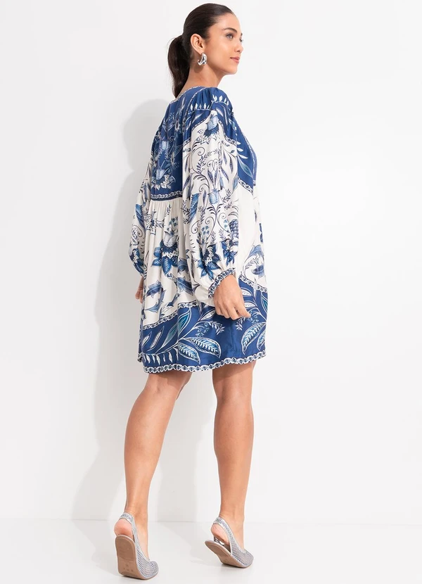 Farm - Vestido Curto Nina Azul 4