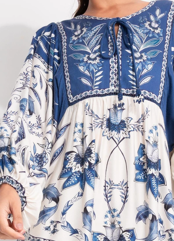 Farm - Vestido Curto Nina Azul 6