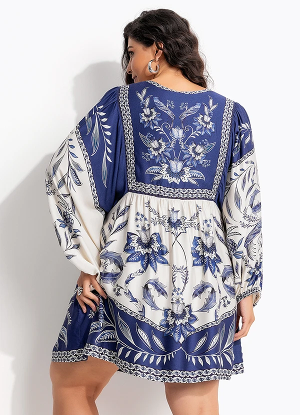 Farm - Vestido Curto Nina Azul 8