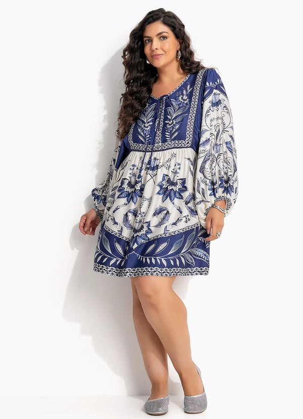 Farm - Vestido Curto Nina Azul 9