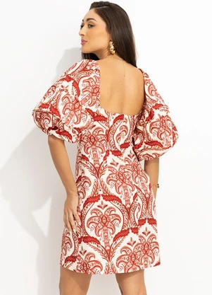 Farm - Vestido Curto Vermelho - FARM
