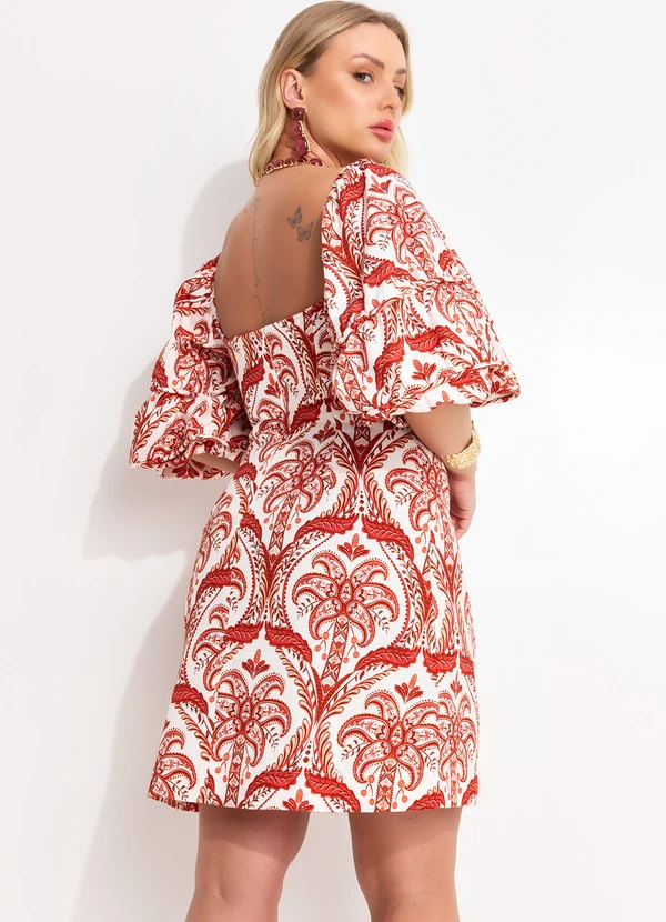 Farm - Vestido Curto Vermelho 9