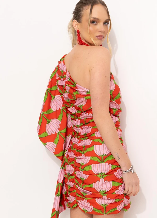 Farm - Vestido Curto Ombro Só Vermelho 2