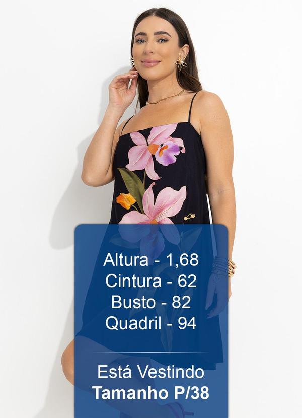 Farm - Vestido Curto Orquidea Preto 5