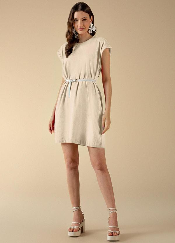 Use Modo - Vestido Curto Oversized Bege 2