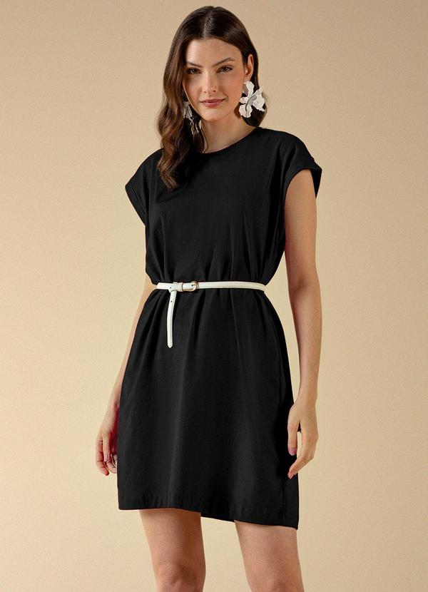 Use Modo - Vestido Curto Oversized Preto