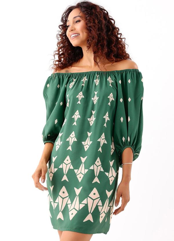 Farm - Vestido Curto Peixinhos