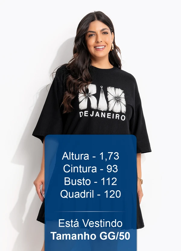 Farm - Vestido Curto Pregas Rio Flor Preto 13