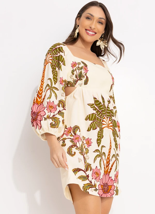 Farm - Vestido Curto Ravenala Off White 6