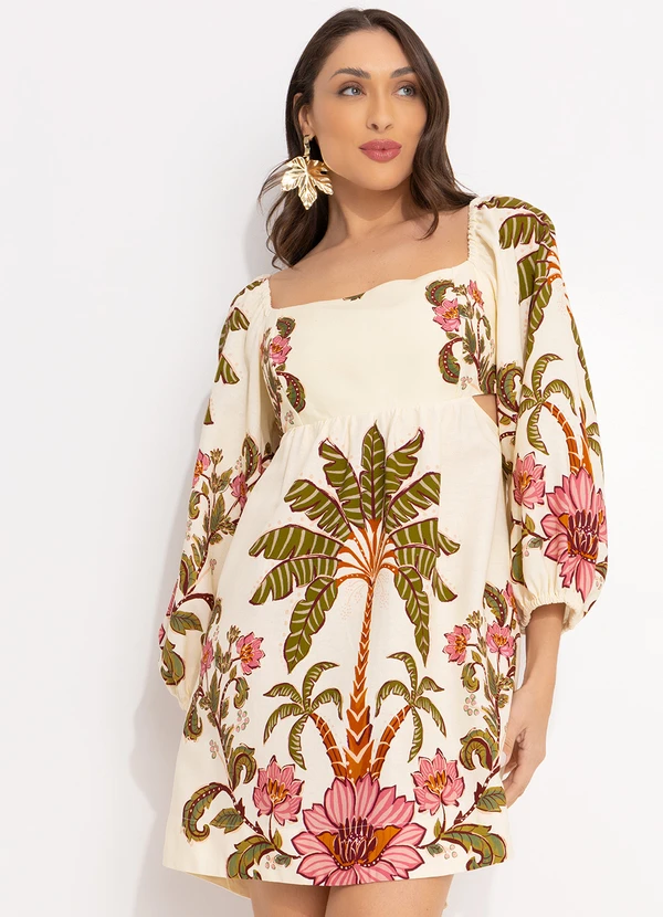 Farm - Vestido Curto Ravenala Off White 7