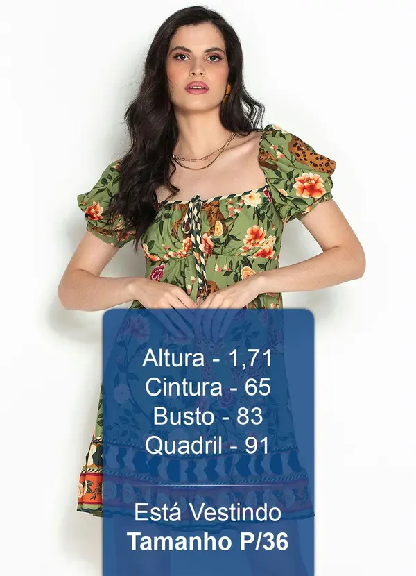 Farm - Vestido Curto Recanto das Onças Viscose Verde 6