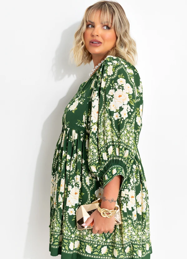 Farm - Vestido Curto Romance Verde 12