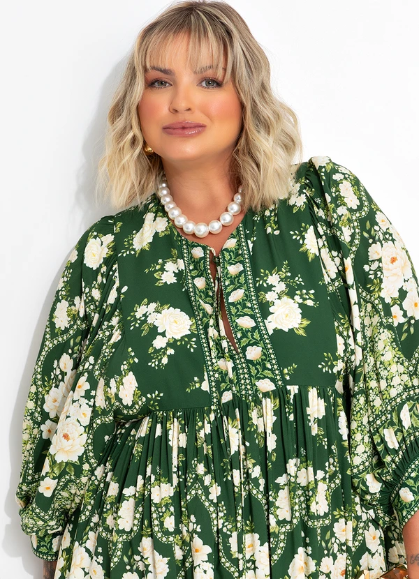 Farm - Vestido Curto Romance Verde 13